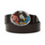 Oval Eagle with U.S. Colors Belt Buckle - Black/Brown