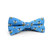 Men's Bees Pattern Novelty Pre-Tied Adjustable Banded Bow Tie - Blue