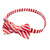 Boys' Candy Cane Red and White Stripe Pre-Tied Adjustable Banded Bow Tie
