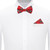 Men's Red Christmas Plaid Adjustable Pre-Tied Banded Bow Tie