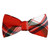 Men's Red & Green Plaid Pre-Tied Banded Adjustable Novelty Bow Tie