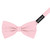 Men's Polka Dot Print Pre-Tied Banded Adjustable Bow Tie - Bridal Pink