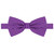 Men's Polka Dot Print Pre-Tied Banded Adjustable Bow Tie - Purple