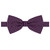 Men's Polka Dot Print Pre-Tied Banded Adjustable Bow Tie - Eggplant Purple