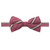 Men's Orson Variegated Diagonal Stripe Pre-Tied Adjustable Banded Bow Tie - Rose and Burgundy