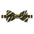 Men's 3-Tone Pre-Tied Adjustable Banded Bow Tie - Brown Gold White