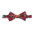 Men's Christmas Tree Decors Snowman Gingerbread Gifts Snowflakes Pre-Tied Banded Bow Tie - Red