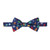 Men's Christmas Tree Decors Snowman Gingerbread Gifts Snowflakes Pre-Tied Banded Bow Tie - Dark Blue