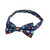 Men's Christmas Tree Decors Snowman Gingerbread Gifts Snowflakes Pre-Tied Banded Bow Tie - Dark Blue