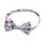 Men's Balloons Star Champagne Toast Decor Celebration Congratulations Pre-Tied Banded Bow Tie - Gray