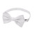 Men's Woven Subtle Mini Squares Adjustable Pre-Tied Banded Bow Tie - White
