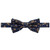 Men's Meadow Floral Pattern Pre-Tied Adjustable Banded Bow Tie - Rust/Navy