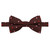 Men's Dots Pre-Tied Adjustable Banded Bow Tie - Wine Pink Red