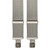 2 Inch Wide X-Back Construction Clip Suspenders - GREY