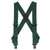 Hunter Green Side Clip Suspenders - Belt Clip