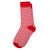 Women's Christmas Candy Cane Striped Socks - Red/White