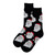 Men's Jolly Santa Faces Christmas Socks - Black