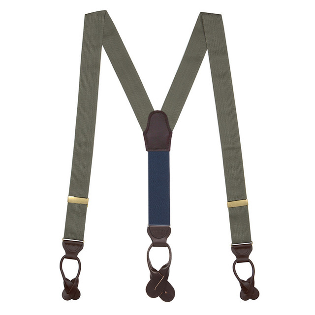 Dress Suspenders, Oxford Cloth Button Suspenders | SuspenderStore