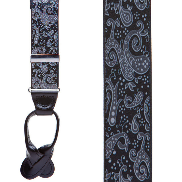 Paisley Button Suspenders for Men | SuspenderStore