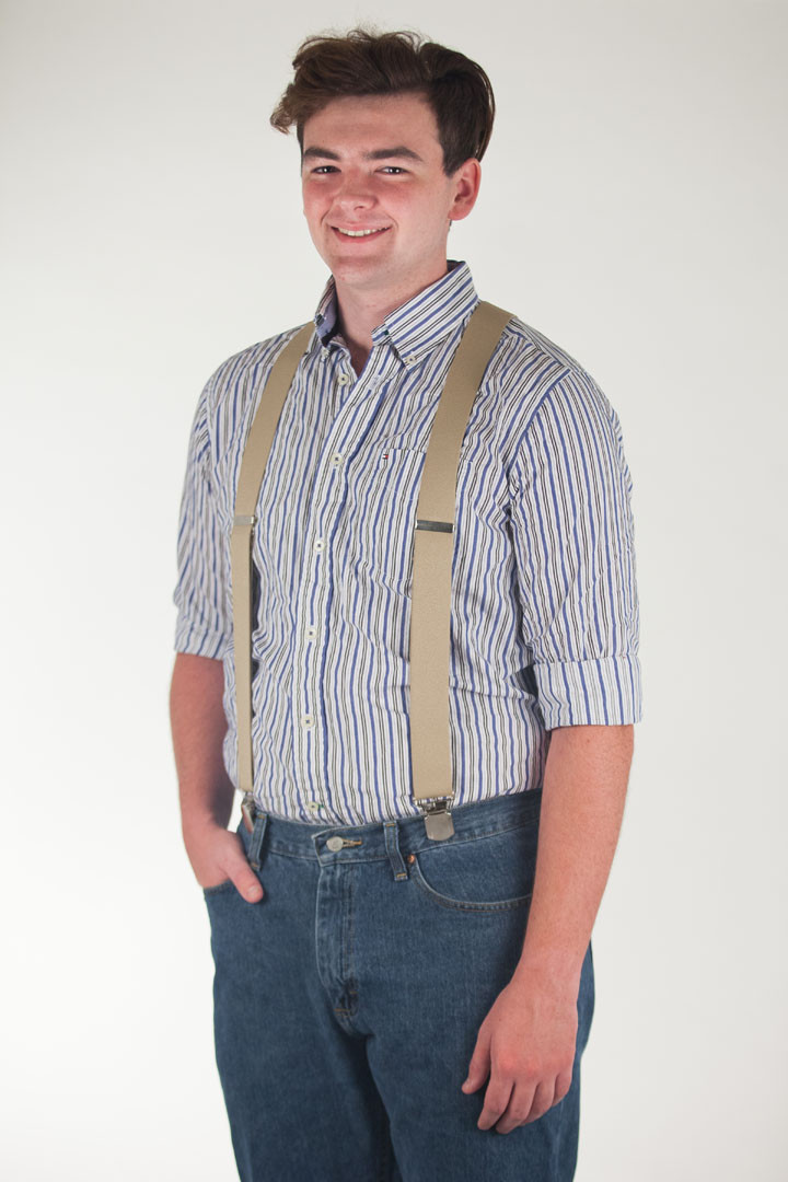 Boston Solid Pin Clip Suspenders SuspenderStore