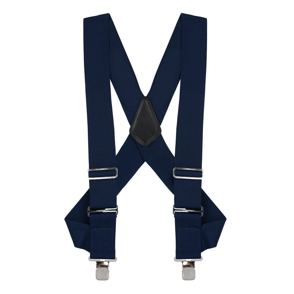 Side Clip Suspenders for Men Black, Tan and Navy