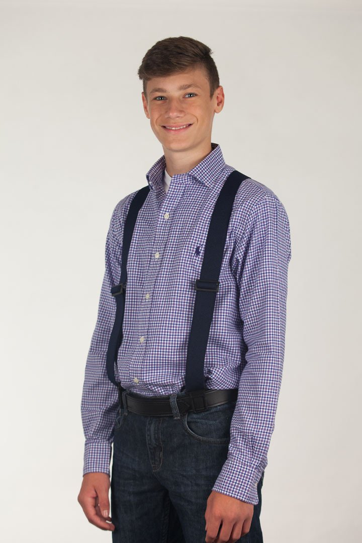 1.5 Inch Wide Belt Clip Suspenders