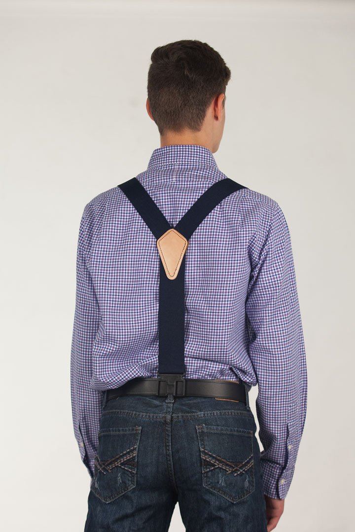 1.5 Inch Wide Belt Clip Suspenders