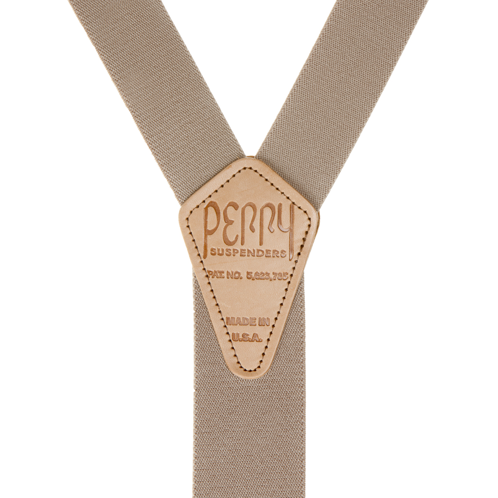 Rear View - 1.5 Inch Wide Perry Belt Clip Suspenders