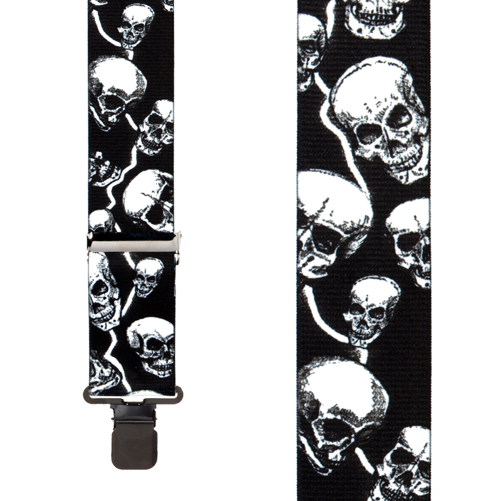 Skull Suspenders - Front View