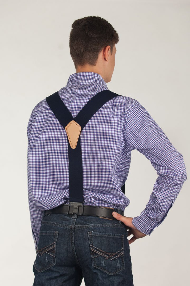 2 Inch Wide Belt Clip Suspenders