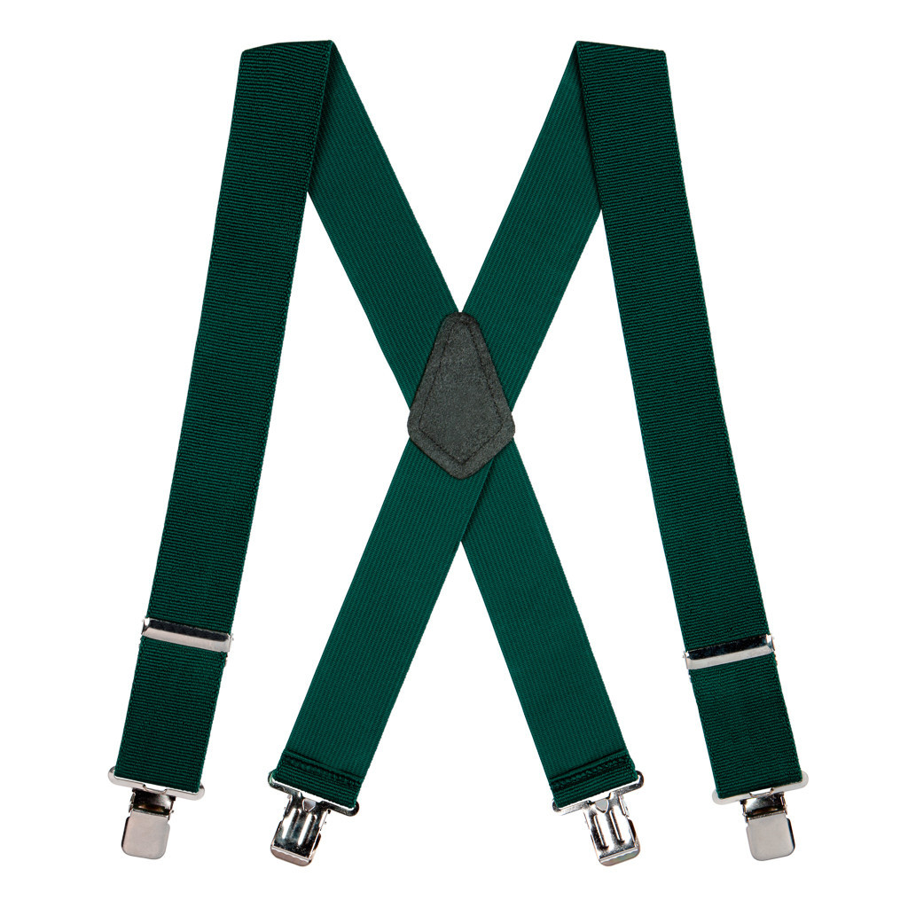 GREEN Suspenders 2 Inch Wide SuspenderStore