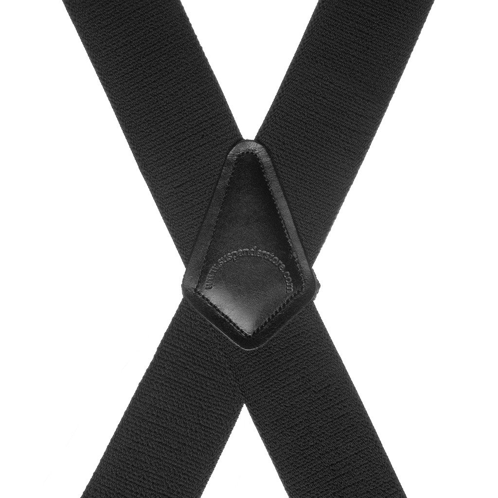 Classic Suspenders - Rear View - Black