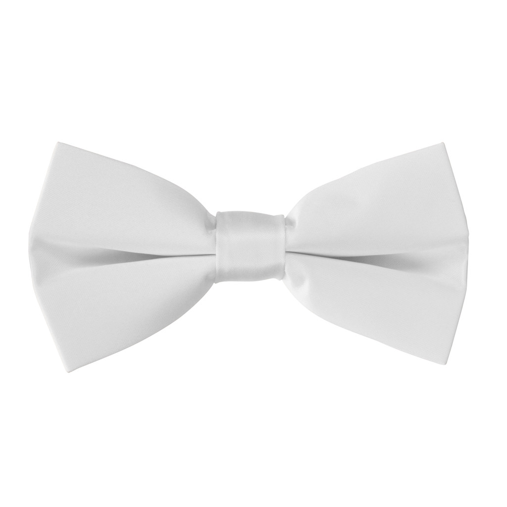 black and white bow tie