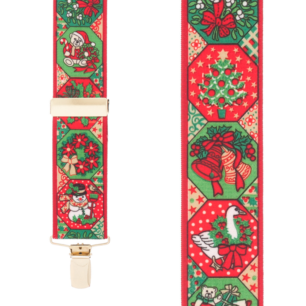 Holiday Spirit Suspenders - Front View