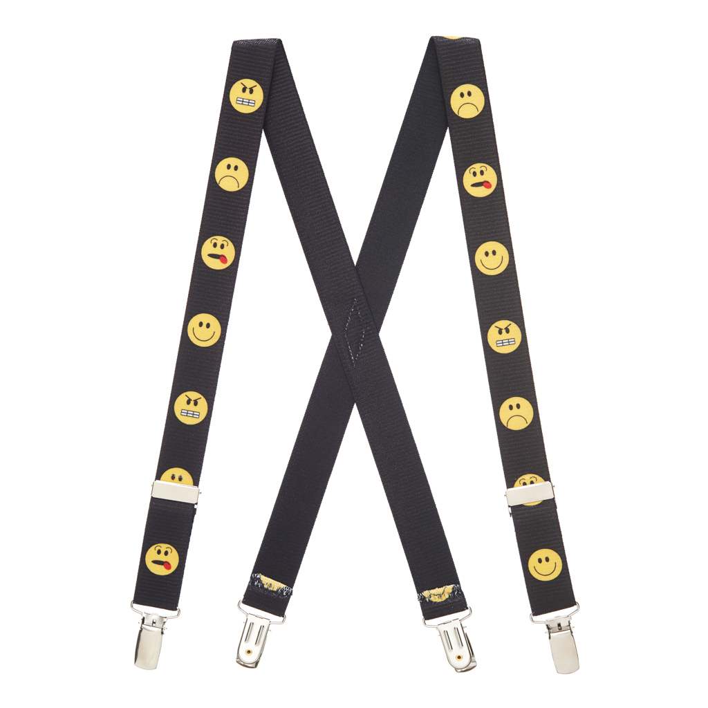 Silly Face Suspenders for Kids Full View