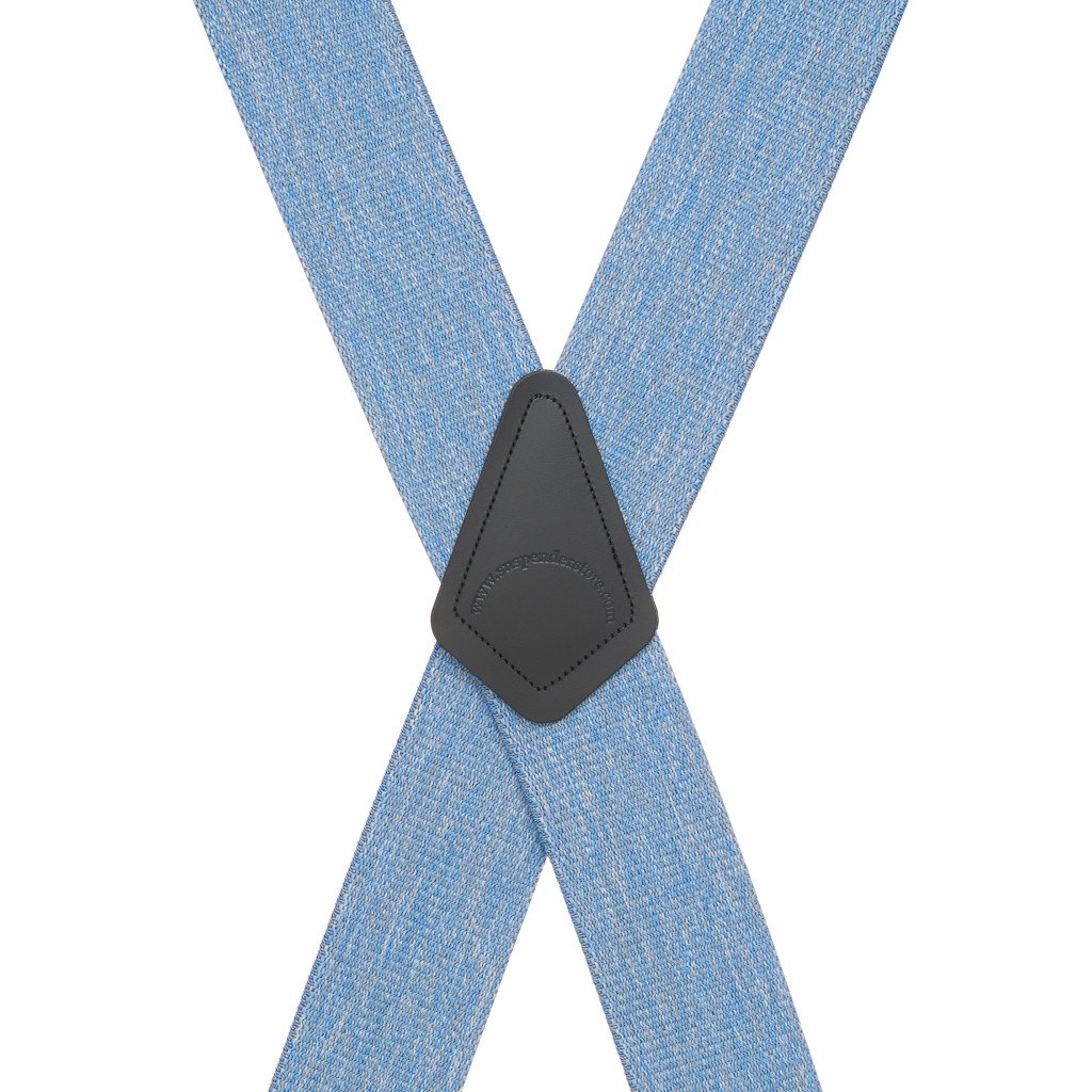 Denim Suspenders - Rear View
