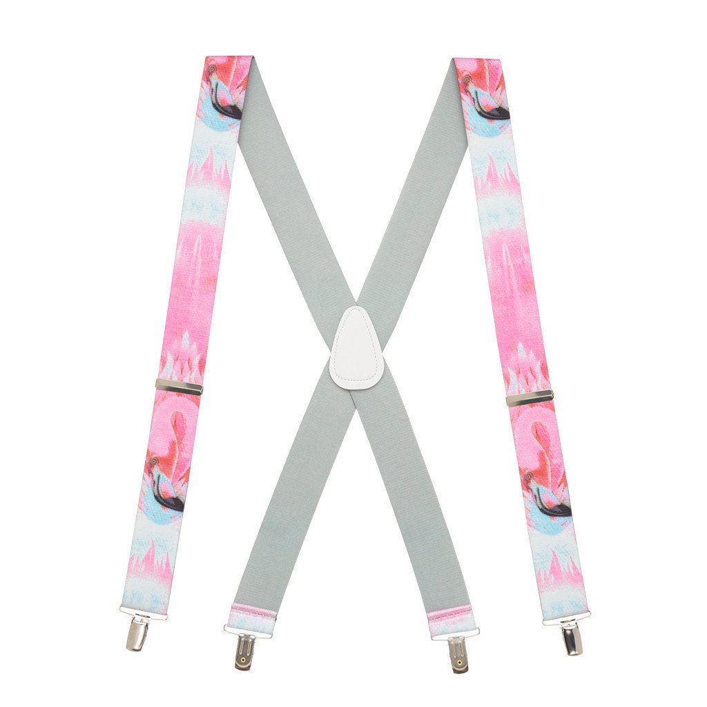 Flamingo Suspenders - Full View