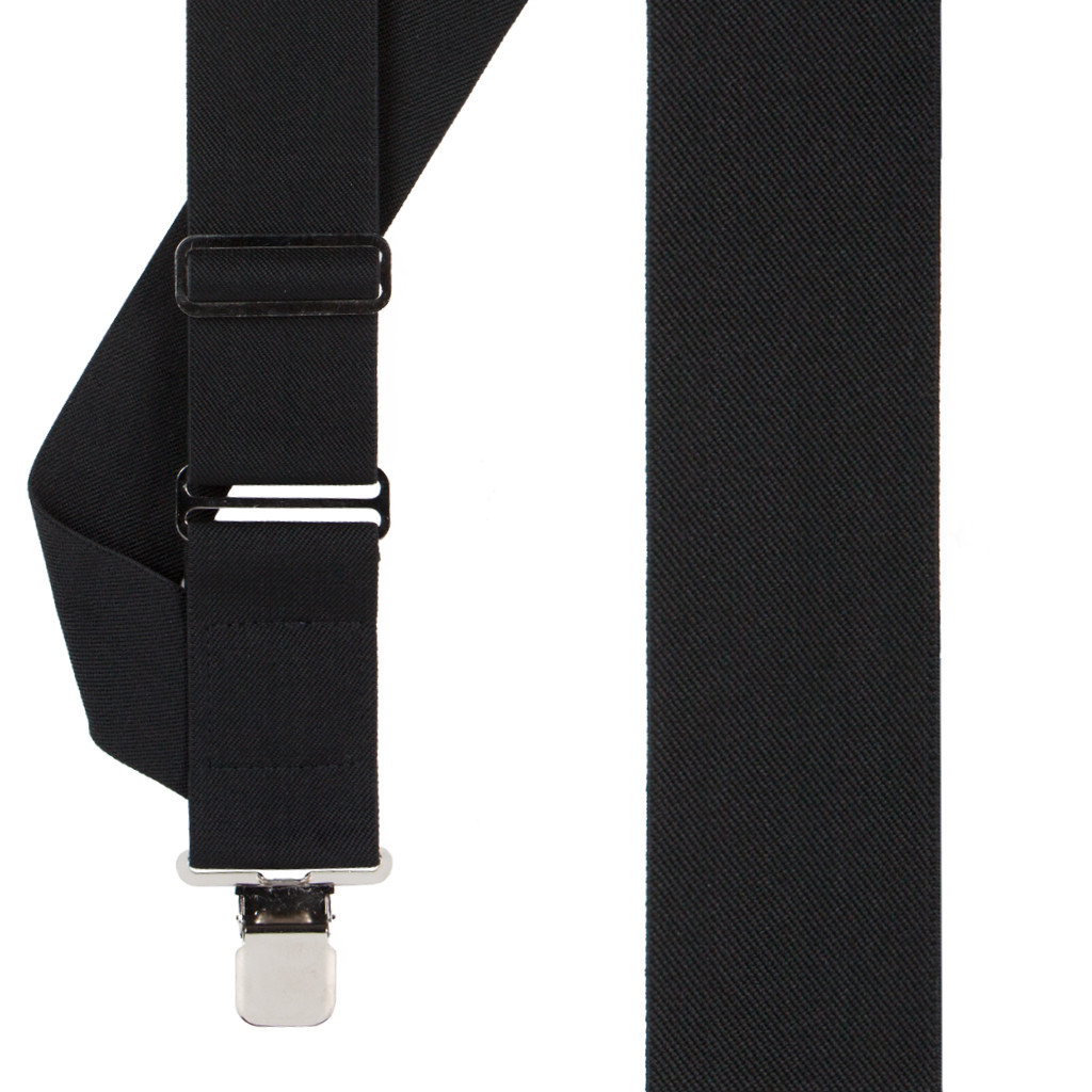 BLACK Side Clip Suspenders|SuspenderStore