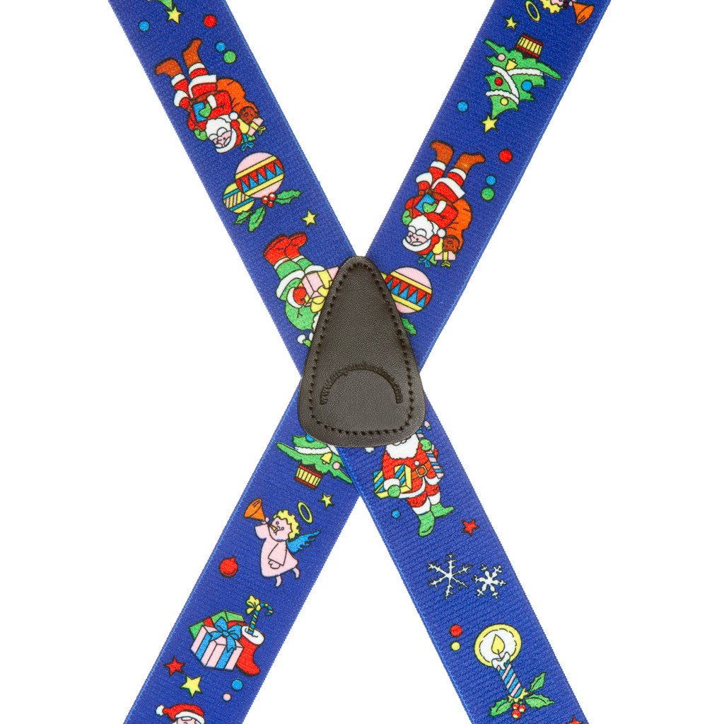 Santa on Blue Suspenders - Rear View