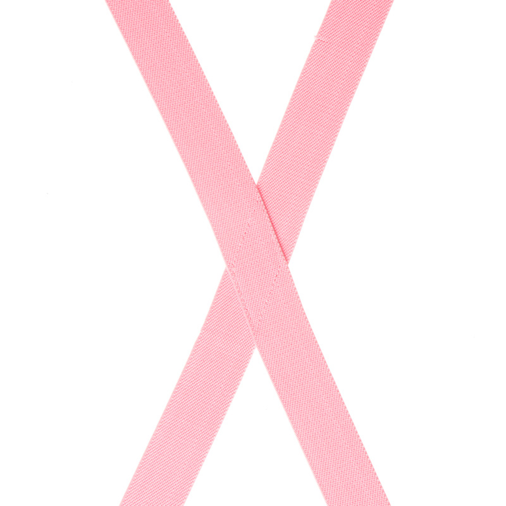 1 Inch Wide Suspenders in Light Pink - Rear View
