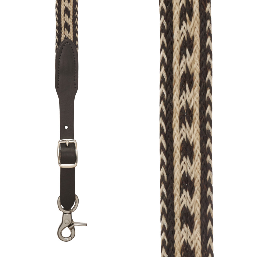 SIERRAWEAVE Horsehair Suspenders - Front View