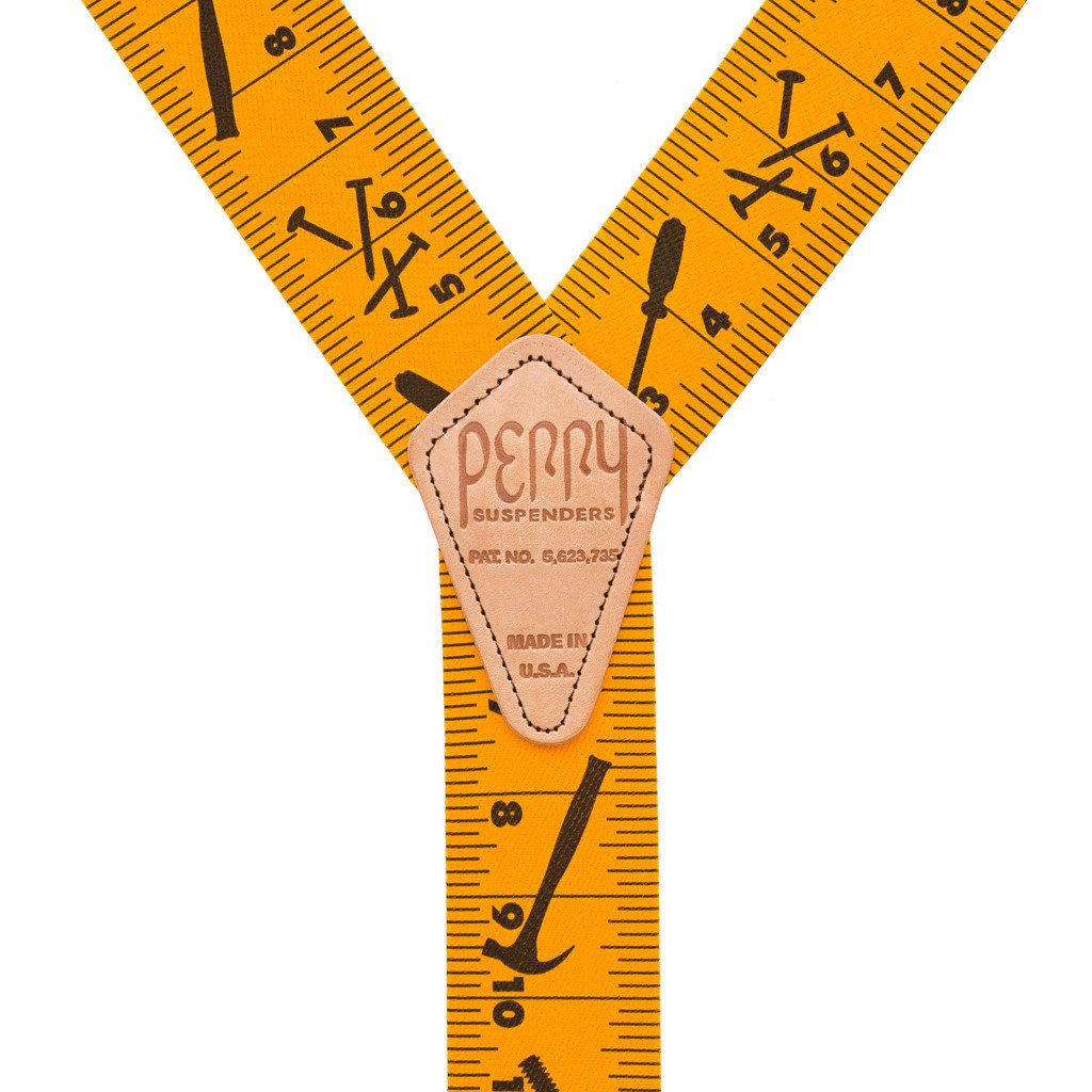Perry Suspenders - Rear View - Tape Measure