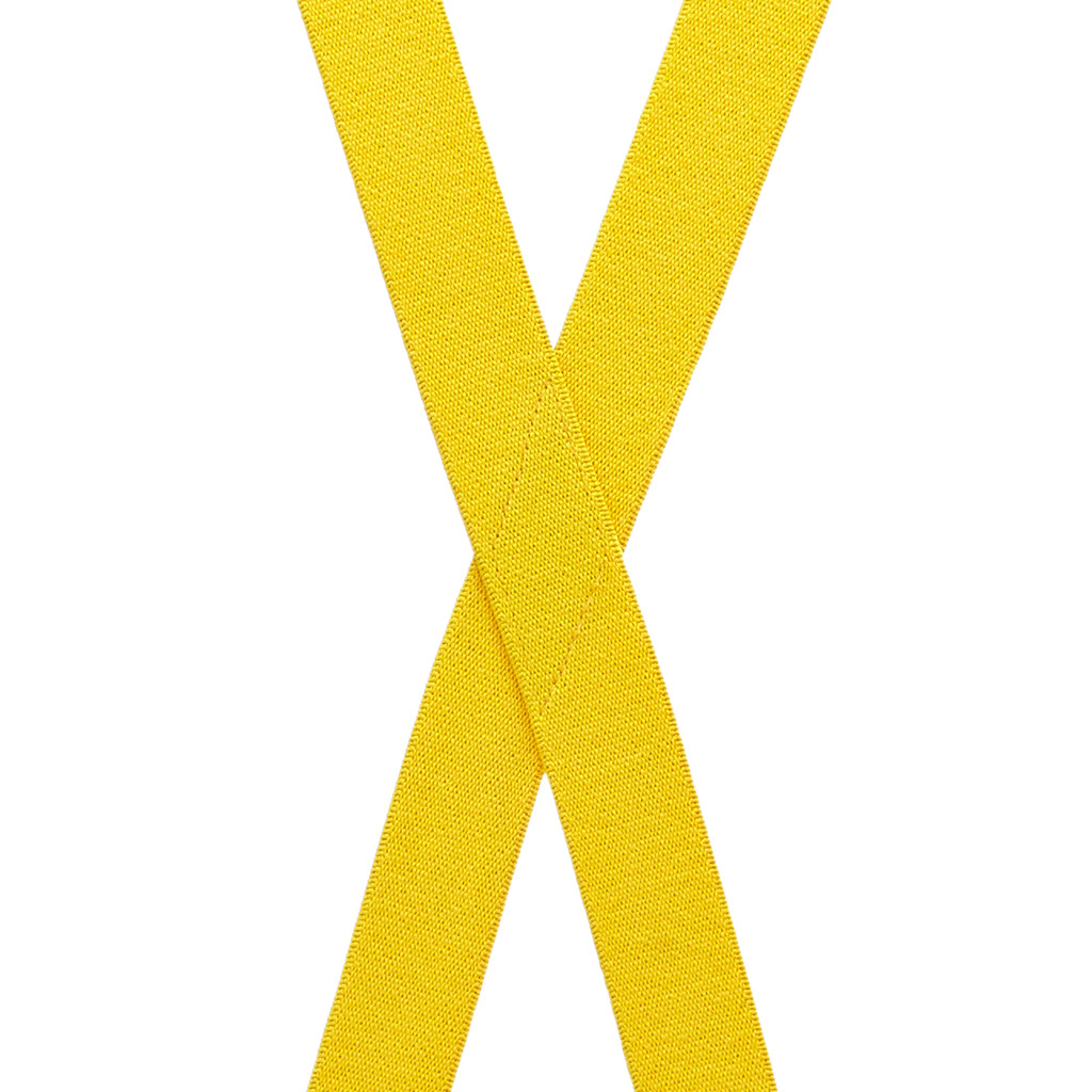 Canary Yellow X-Back Suspenders Rear View