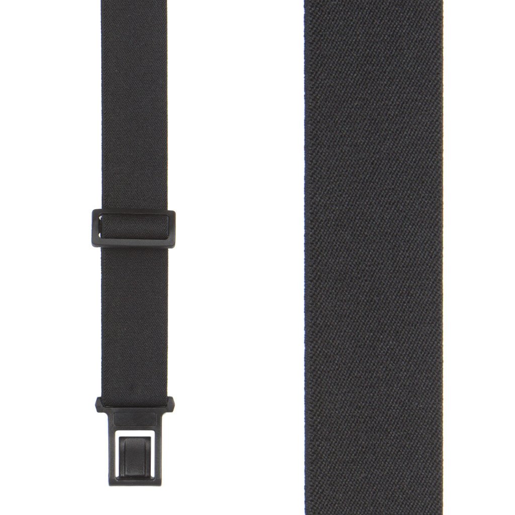 Black Suspenders - 1.5 Inch Wide Belt Clip