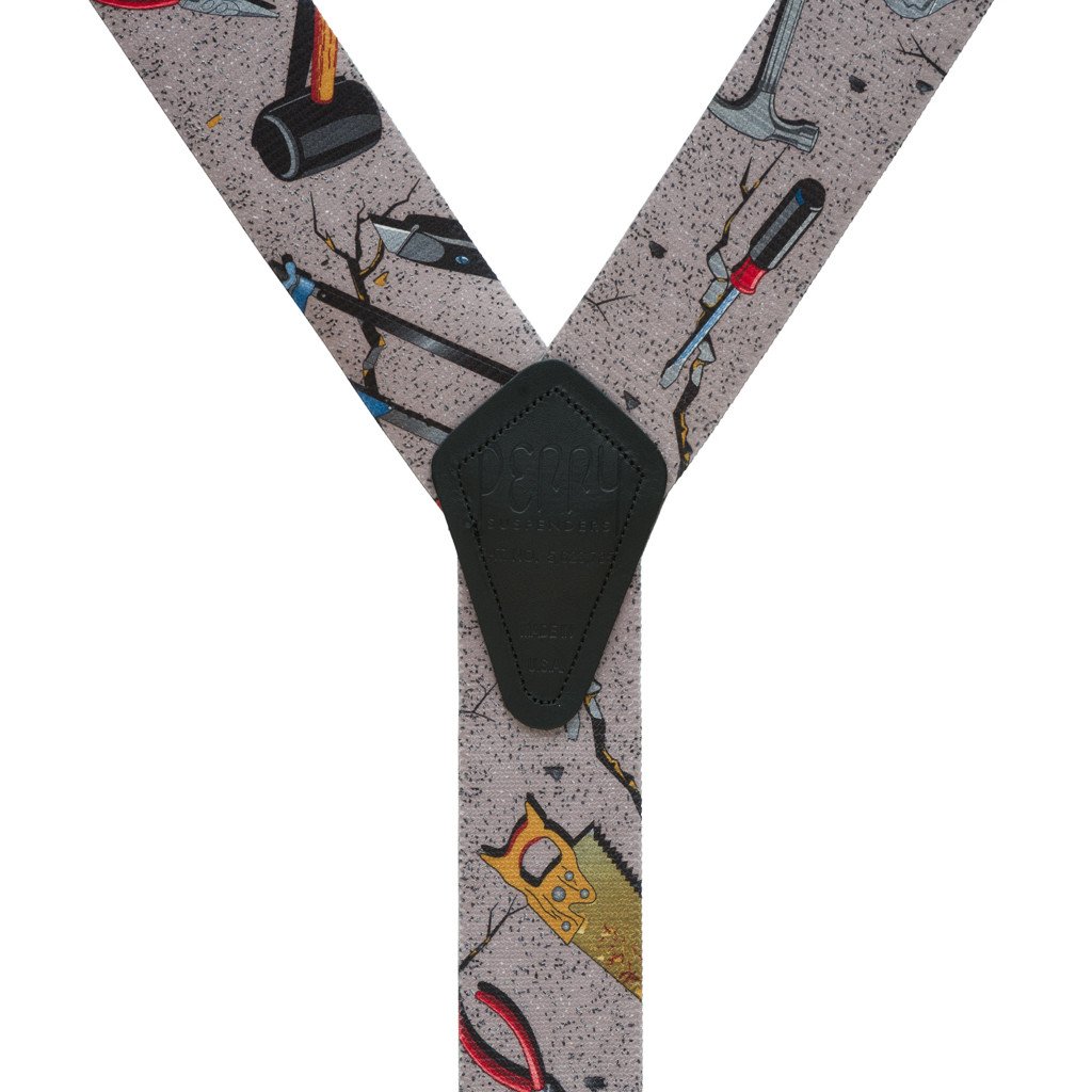 Perry Suspenders - Rear View - Hand Tools on Grey