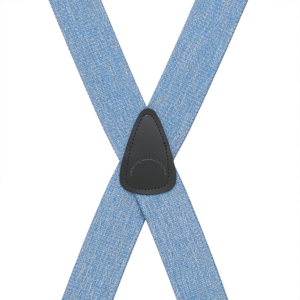 Rear View - DENIM 1.5 Inch Wide Construction Clip Suspenders