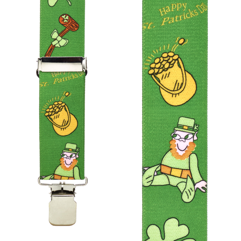 Leprechaun Suspenders - Front View