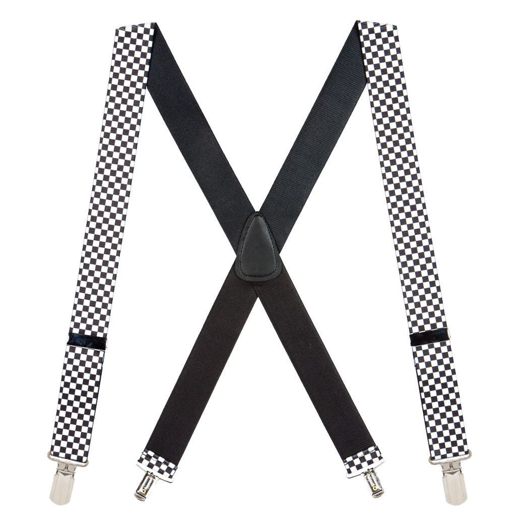Checkered Suspenders - Full View