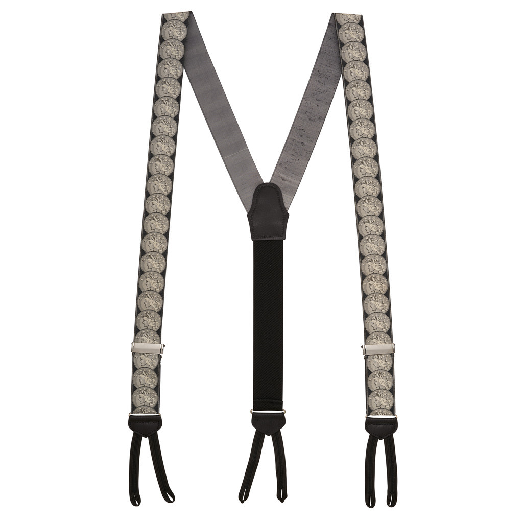 Coin of the Realm Suspenders - Full View