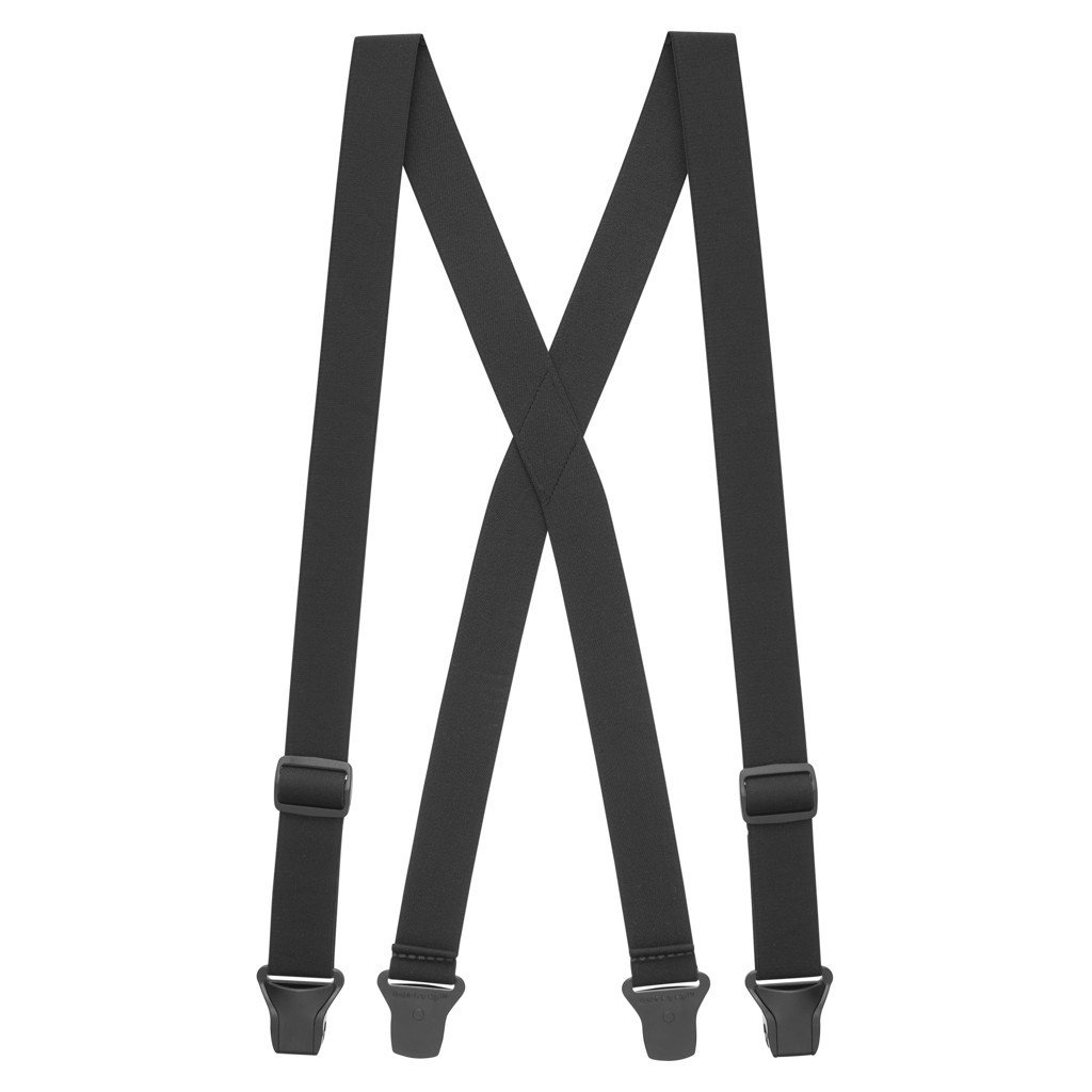 Undergarment Suspenders - BLACK - Airport Friendly Full View